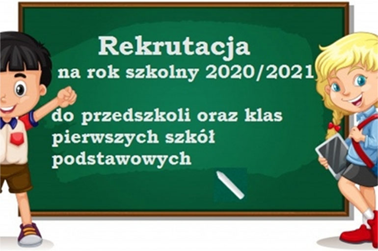 Rekrutacja do przedszkoli, szkół na rok szkolny 2020/2021