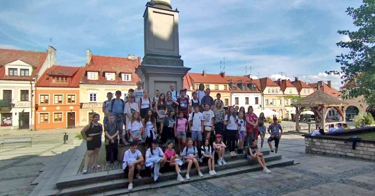 Wycieczka do Sandomierza dla najzdolniejszych uczniów z terenu gminy Kruszyna