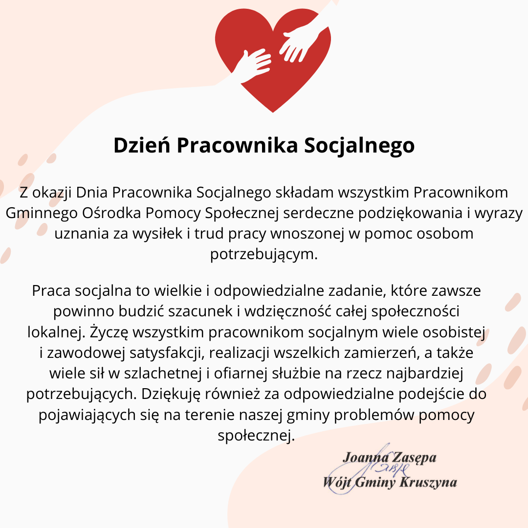 Dzień Pracownika Socjalnego