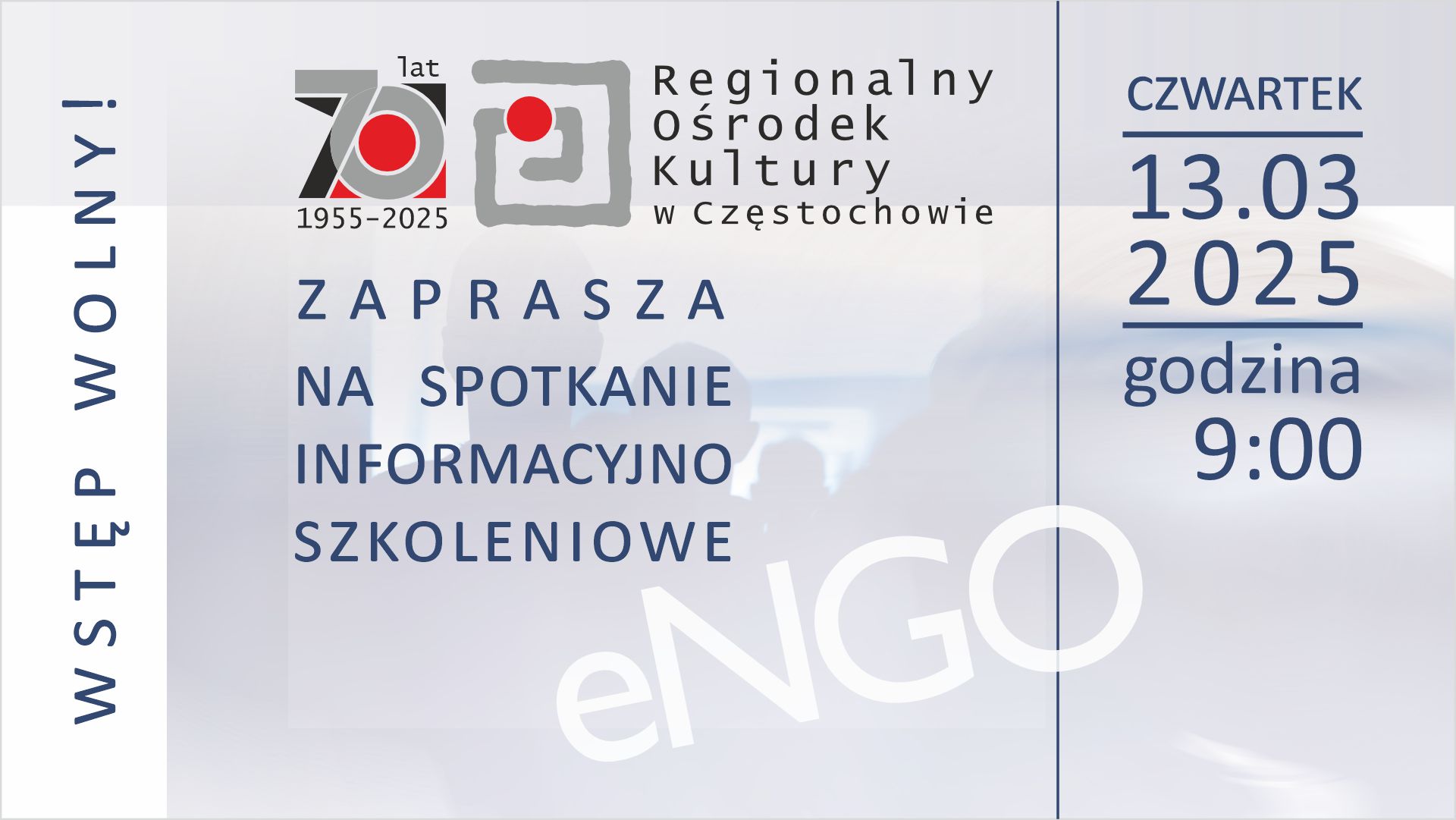 Regionalny Ośrodek Kultury zaprasza na spotkanie informacyjne